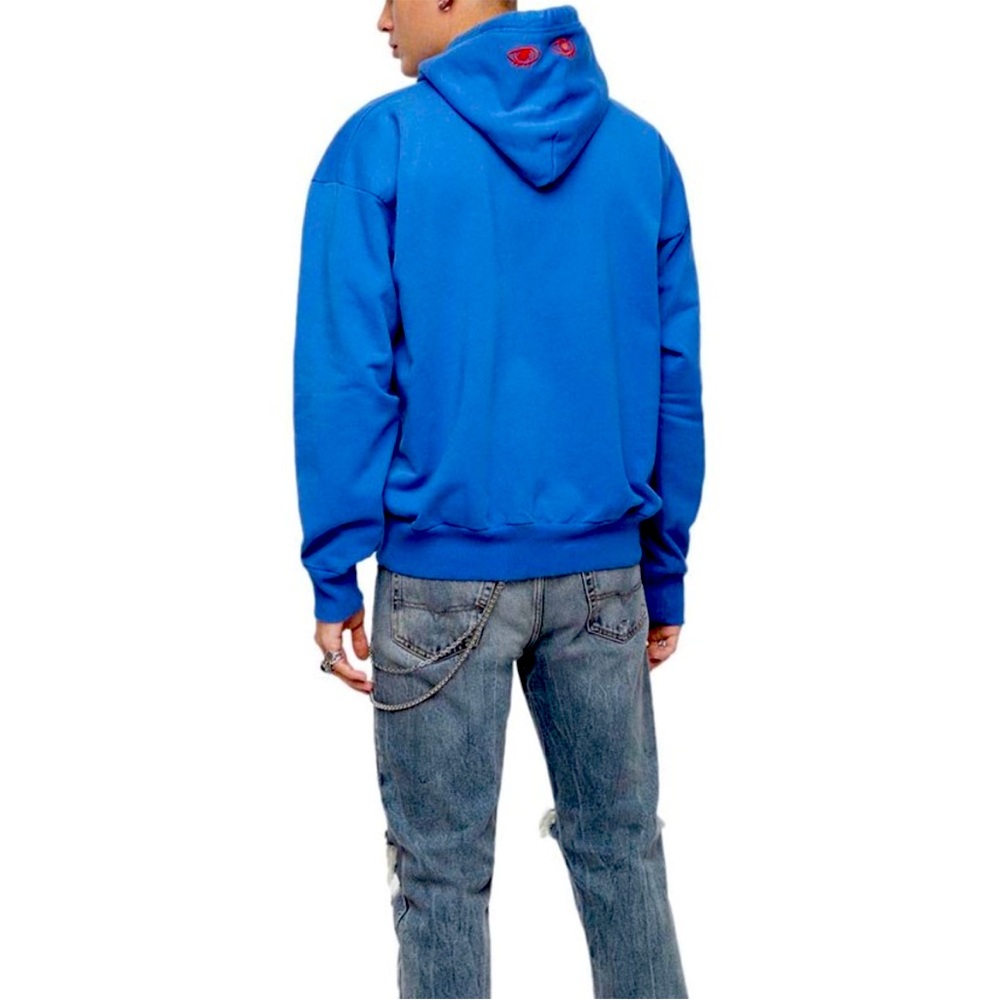 Diesel NWT Damn Your Eyes Hoodie Small
-Blue